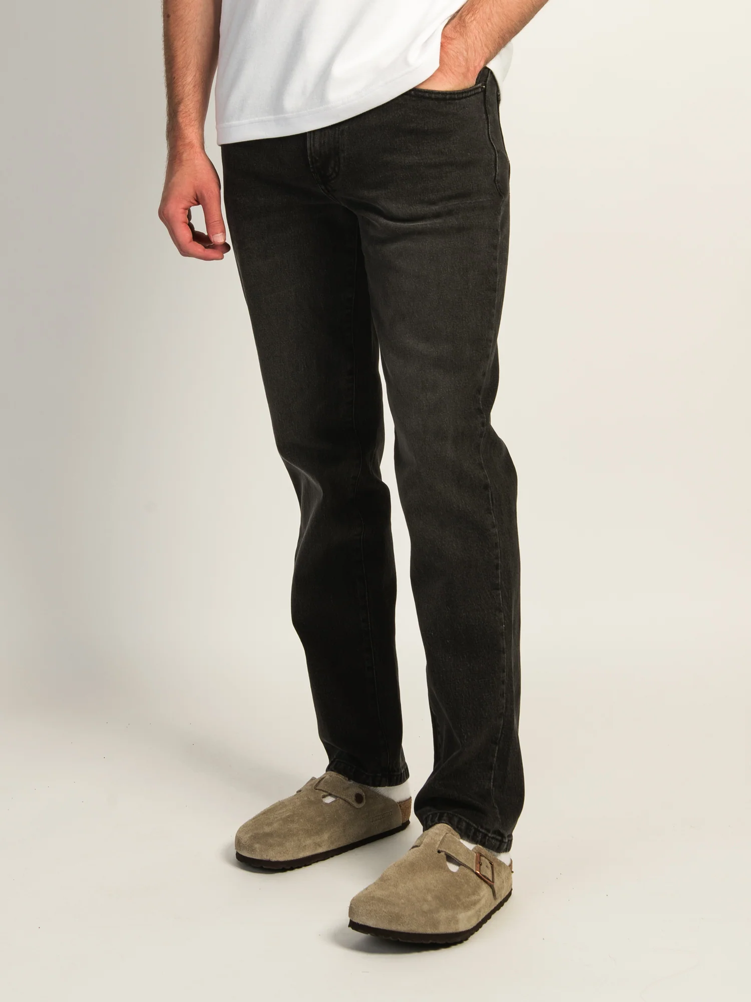 TAINTED SLIM FIT DENIM - BLACK WASH - Image 3