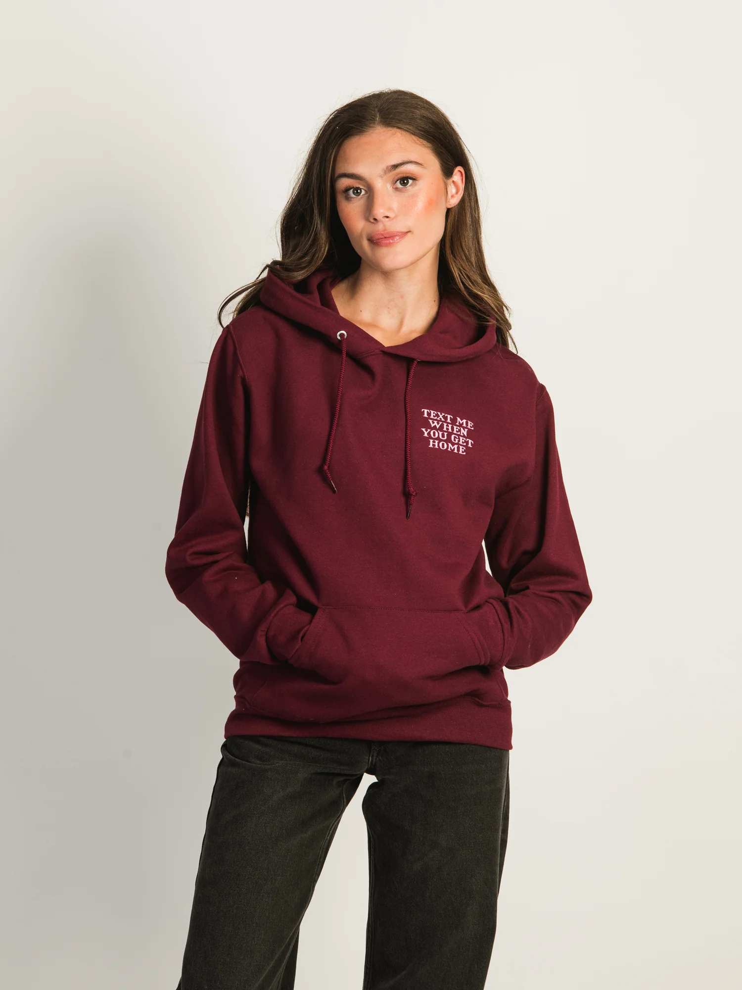 TEXT ME EMBROIDERED HOODIE - Image 2