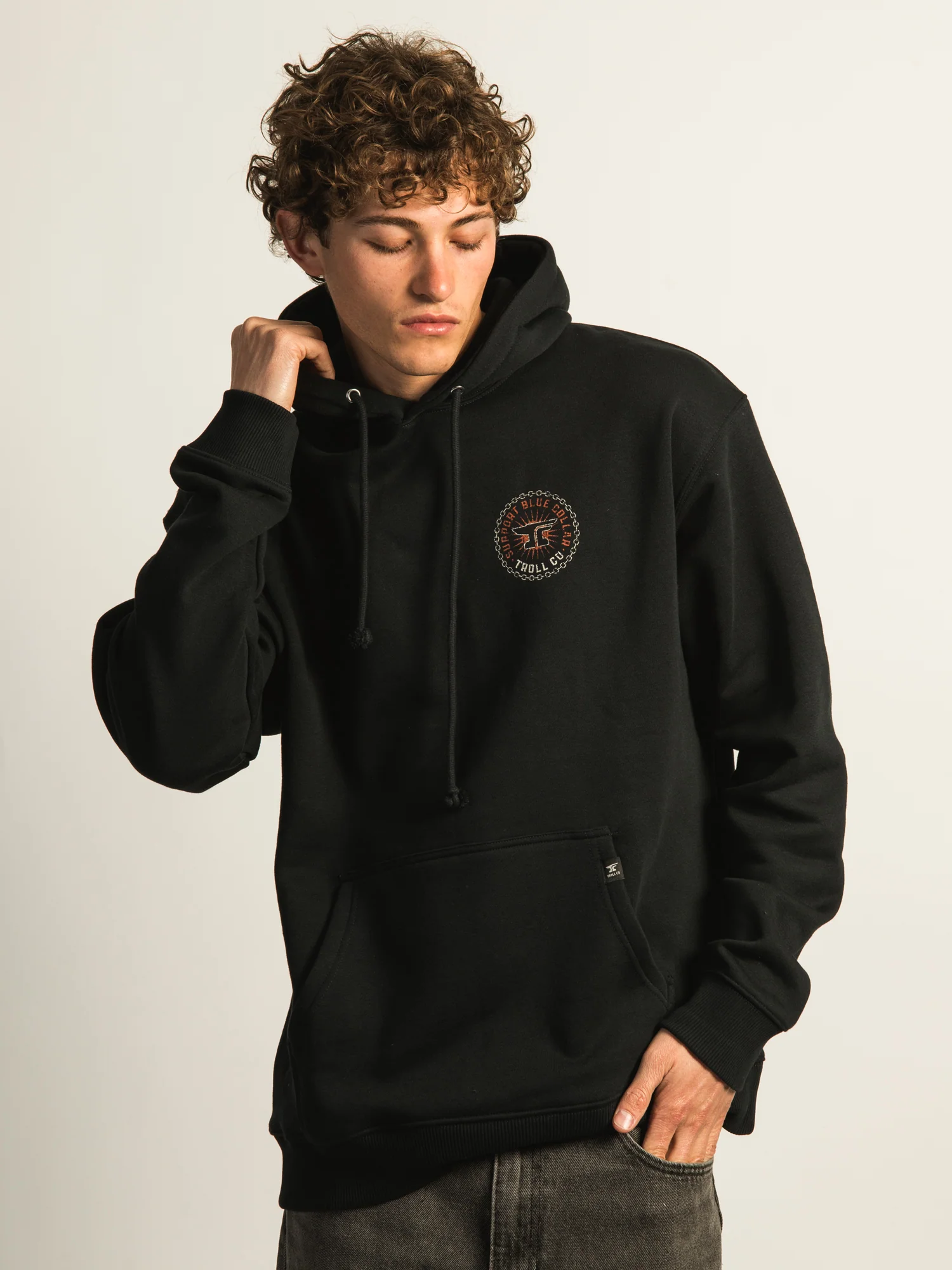 TROLL CO. CHAIN SUPPORT 2.0 PULL OVER HOODIE - Image 2