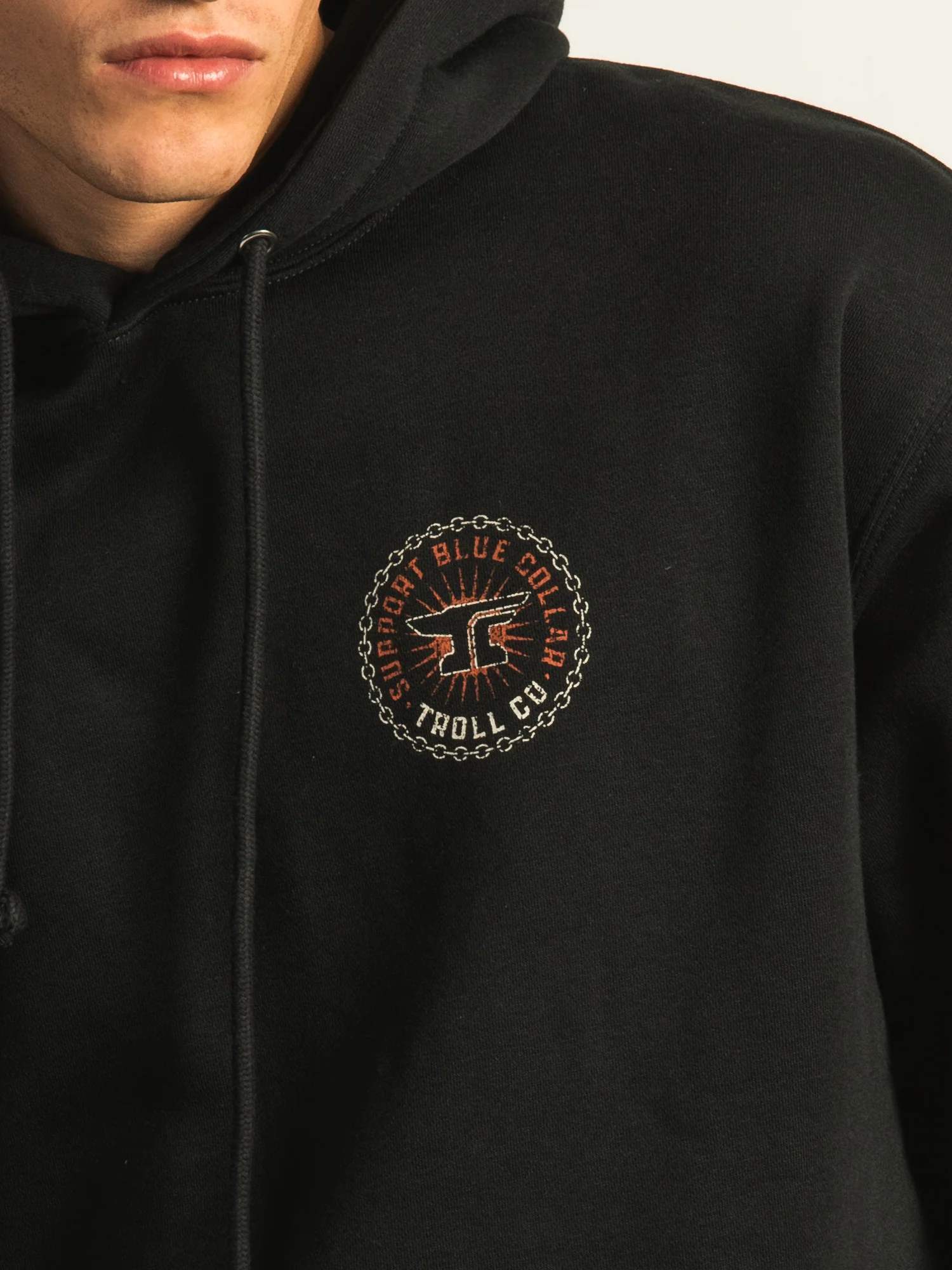 TROLL CO. CHAIN SUPPORT 2.0 PULL OVER HOODIE - Image 3