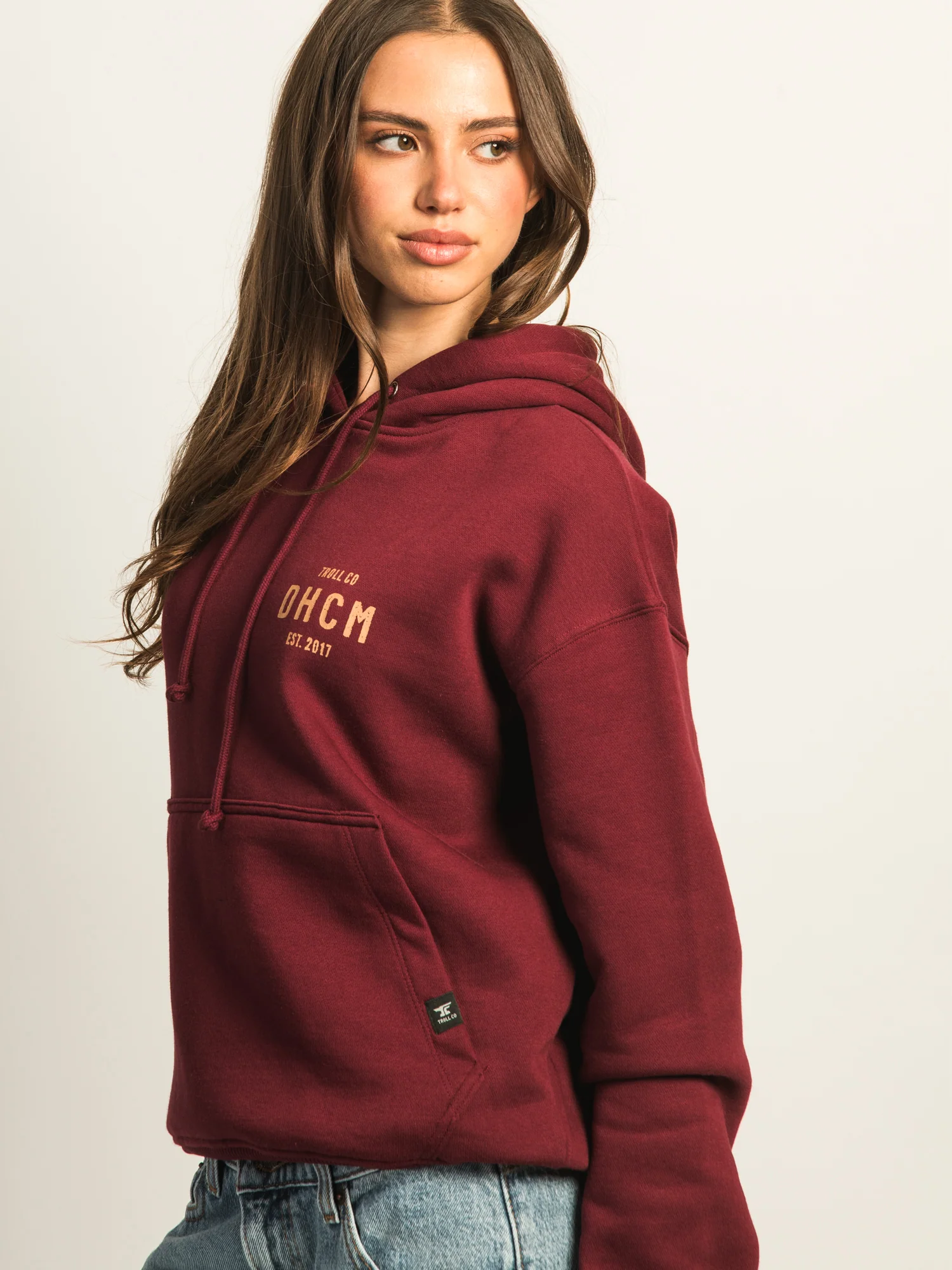 TROLL CO. JUNO PULL OVER HOODIE - PORT - Image 4