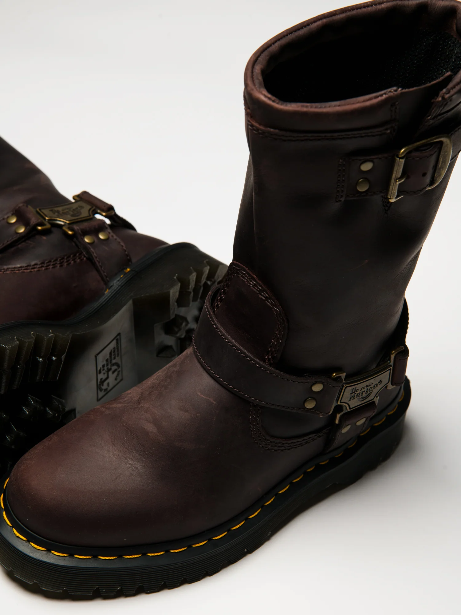 WOMENS DR MARTENS ANISTONE HI BOOT - BROWN - Image 4