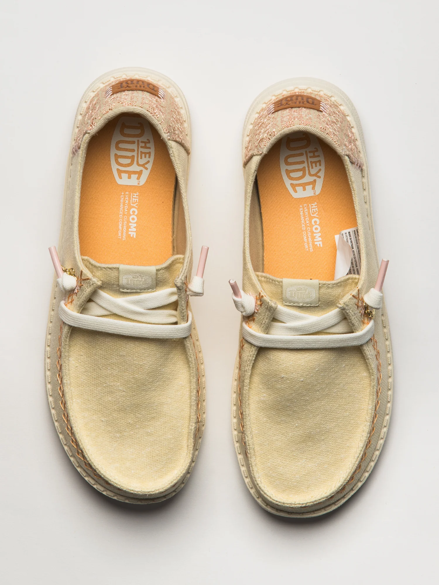 WOMENS HEY DUDE WENDY BREAK SURF JERSEY SNEAKER - BONE - Image 4