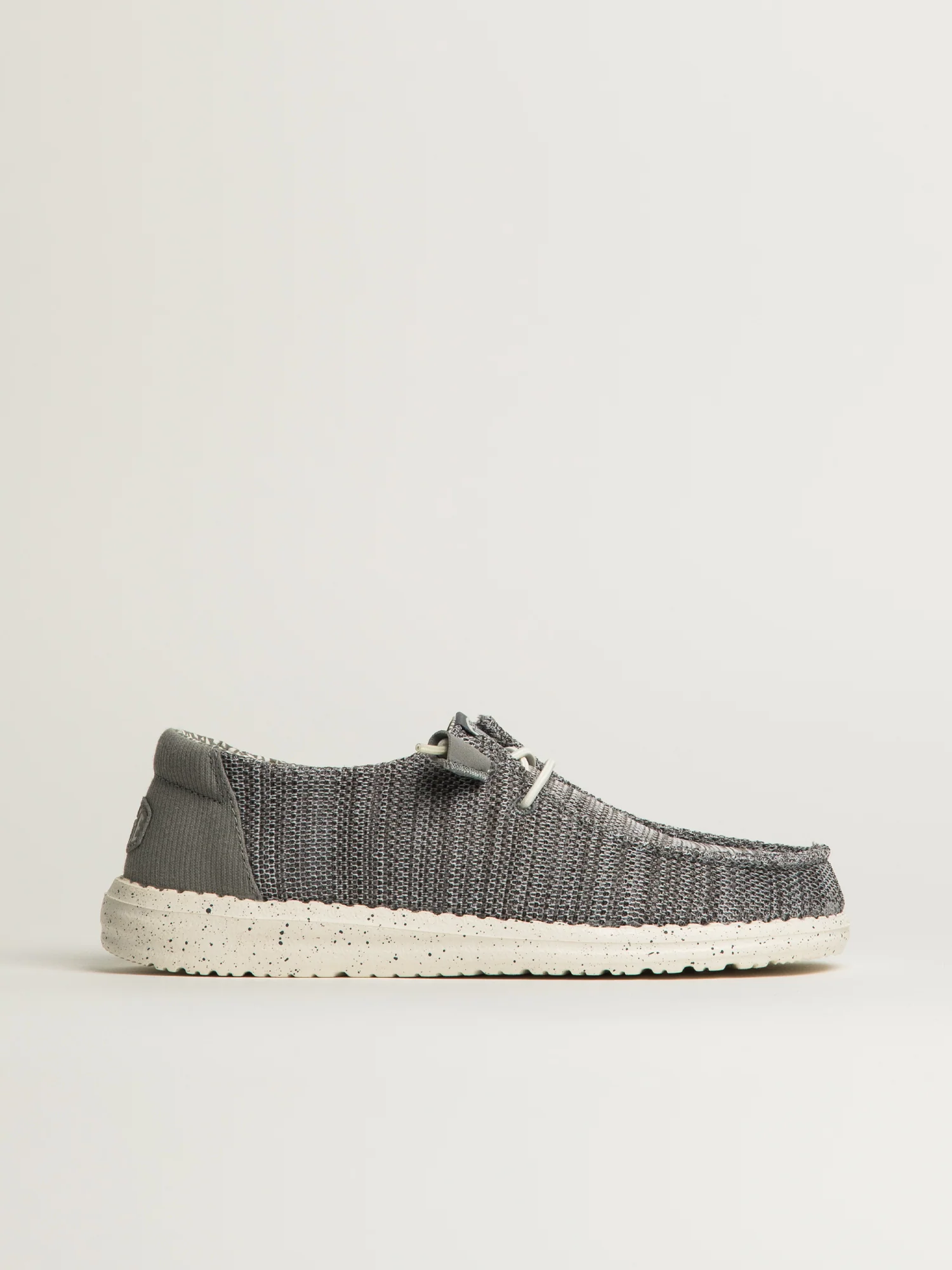 WOMENS HEY DUDE WENDY STRETCH SOX SNEAKER - LIGHT GREY