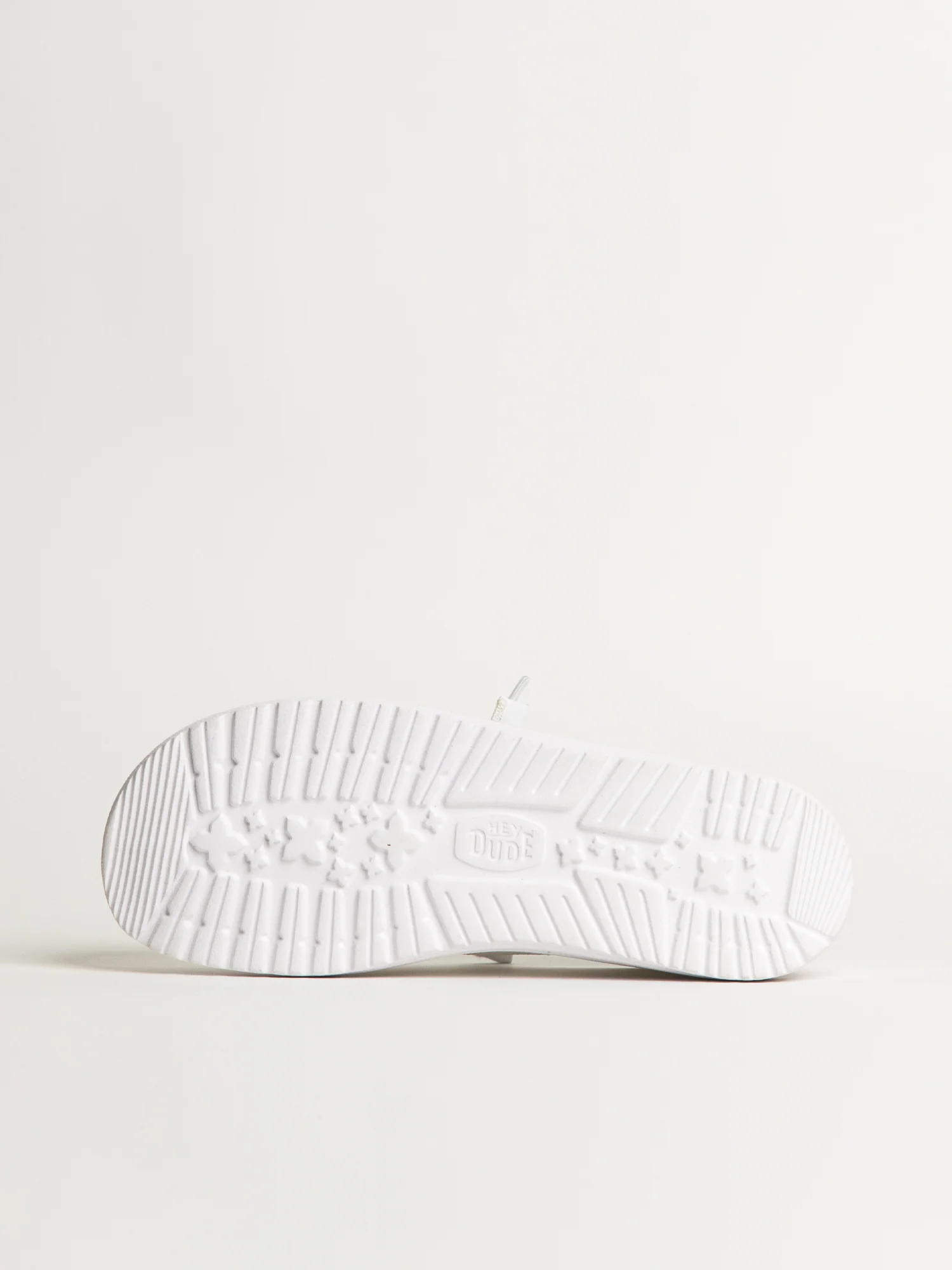 WOMENS HEYDUDE WENDY STRETCH SOX SNEAKER - WHITE - Image 6