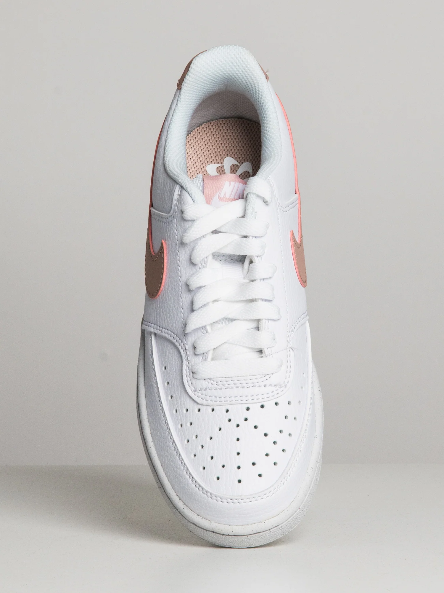 WOMENS NIKE COURT VISION LO NEXT NATURE SNEAKER - WHITE/PINK OXFORD - Image 5