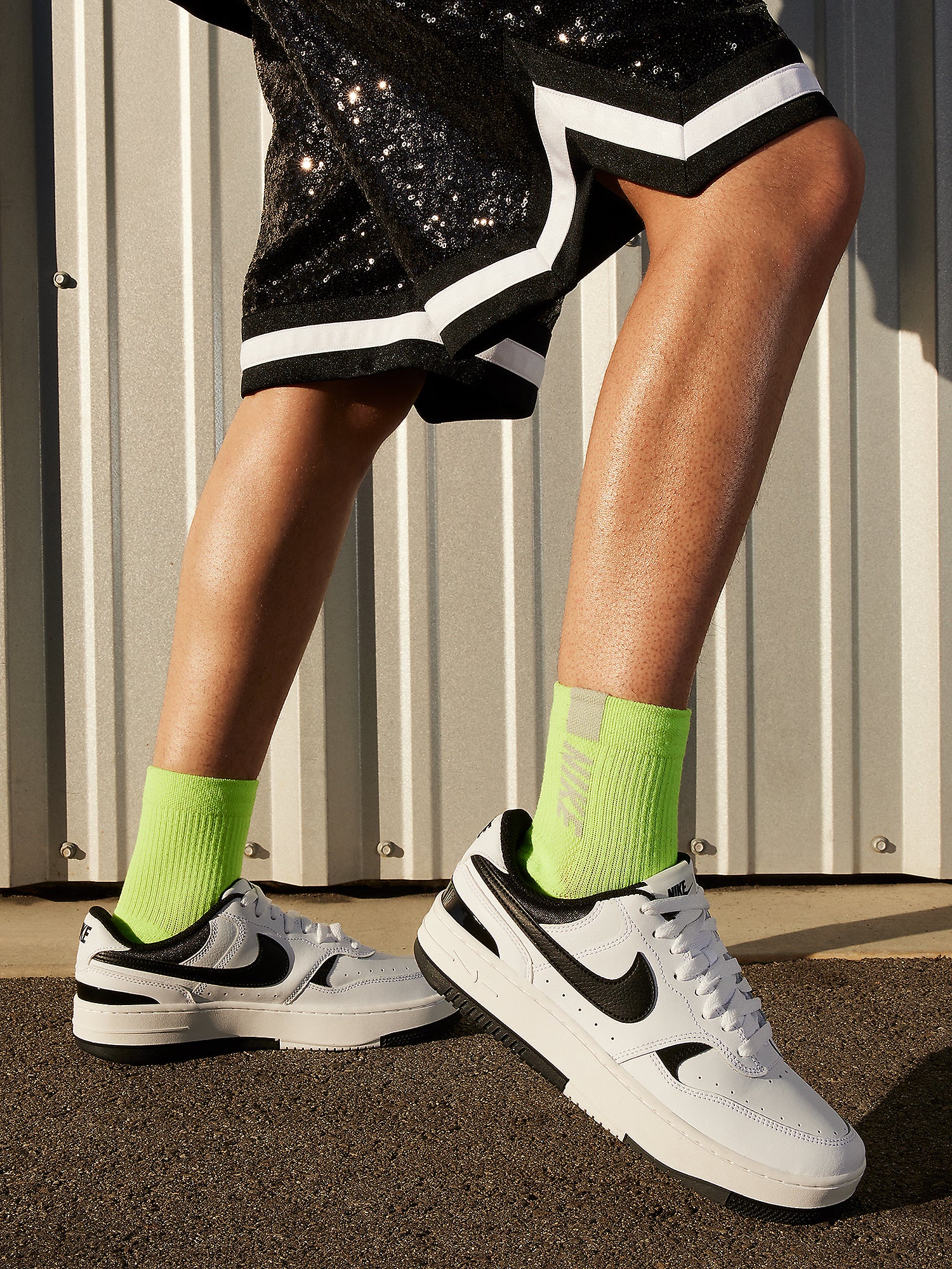 WOMENS NIKE GAMMA FORCE SNEAKER - WHITE/IRON GREY/BLACK - Image 6